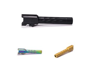 Image of Faxon Firearms Smith &amp; Wesson M&amp;P 2.0 Compact Flame Fluted 9mm Barrel, Black, Chameleon, Gold