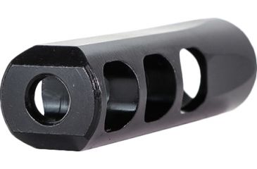 Image of Faxon Firearms .620in Streamline 3 Port Muzzle Brake, Steel, QPQ Nitride, Black, Small, FFMD556S63PSQPQ