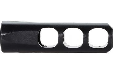 Image of Faxon Firearms .620in Streamline 3 Port Muzzle Brake, Steel, QPQ Nitride, Black, Small, FFMD556S63PSQPQ