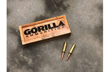 Image of Gorilla Ammunition 6.5mm Creedmoor 140 Grain Berger Hybrid Target Rifle Ammo, 20 Rounds, Copper, 20 Rounds, gpf-7099