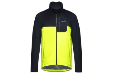 Image of GOREWEAR Spirit Cycling Jacket Mens in Neon Yellow/Black XL Regular fit Windproof 7E3BBD6B, 100716-0899-XXL