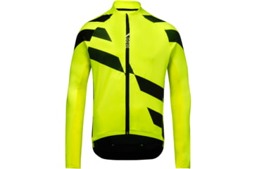 Image of GOREWEAR Mens C5 Thermo Cycling Jersey in Neon Yellow/Utility Green XL Form fit 7F6668C5, 100641-08BH-XXL