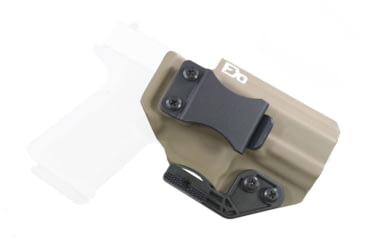 Image of FDO Industries The Paladin IWB Kydex Holster for Polymer 80 PF940C w/ claw and Optic Cut, Flat Dark Earth, 1584