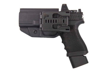 Image of FDO Industries The Prodigy OWB Kydex Holster for Glock 17/22/31 w/Teklock and Optic cut, Black, 3342