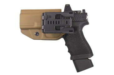 Image of FDO Industries The Prodigy OWB Kydex Holster for Glock 19/19X/32/45 w/Teklock and Optic cut, Coyote, 3373