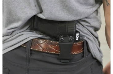 Image of FDO Industries The Pyre Lightbearing IWB Kydex Holster for CZ P10S w/Olight PL-Mini 2 w/claw and Optic cut, Black, 2451