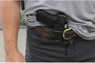 Image of FDO Industries The Pyre Lightbearing IWB Kydex Holster for CZ P10S w/Olight PL-Mini 2 w/claw and Optic cut, Black, 2451