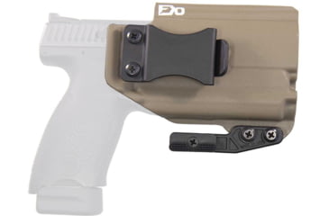 Image of FDO Industries The Pyre Lightbearing IWB Kydex Holster for CZ P10S w/Olight PL-Mini 2 w/claw and Optic cut, Flat Dark Earth, 2468