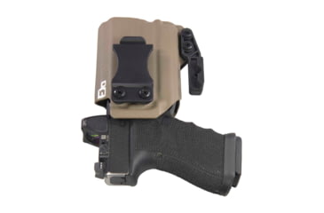 Image of FDO Industries The Pyre Lightbearing IWB Kydex Holster for Glock 19/19X/32/45 w/Olight Baldr Mini w/claw and Optic cut, Flat Dark Earth, 2369