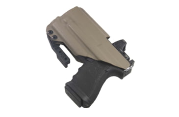 Image of FDO Industries The Pyre Lightbearing IWB Kydex Holster for Glock 19/19X/32/45 w/Olight Baldr Mini w/claw and Optic cut, Flat Dark Earth, 2369