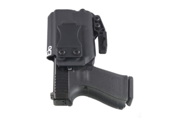 Image of FDO Industries The Pyre Lightbearing IWB Kydex Holster for Glock 19/19X/32/45 w/Olight PL-Mini 2 w/claw and Optic cut, Black, 2123