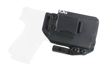 Image of FDO Industries The Pyre Lightbearing IWB Kydex Holster for Glock 19/19X/32/45 w/Olight PL-Mini 2 w/claw and Optic cut, Black, 2123