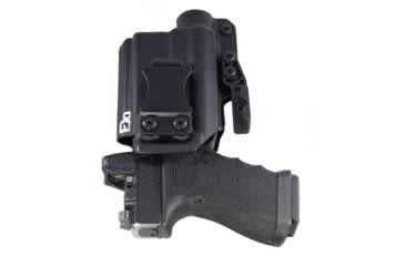 Image of FDO Industries The Pyre Lightbearing IWB Kydex Holster for Glock 19/19X/32/45 w/Streamlight TLR1 w/claw and Optic cut, Black, 0785