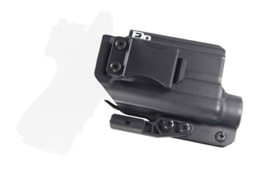 Image of FDO Industries The Pyre Lightbearing IWB Kydex Holster for Glock 19/19X/32/45 w/Streamlight TLR1 w/claw and Optic cut, Black, 0785