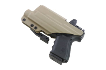 Image of FDO Industries The Pyre Lightbearing IWB Kydex Holster for Glock 19/19X/32/45 w/Streamlight TLR1 w/claw and Optic cut, Flat Dark Earth, 0792