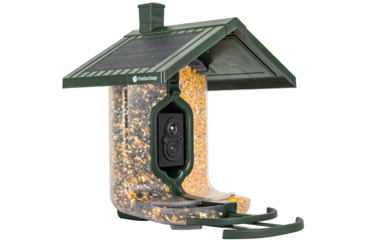 Image of FeatherSnap Scout Version 1 Bird Feeder, Clear/Green, Small, FSBF001