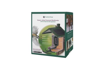 Image of FeatherSnap Scout Version 1 Bird Feeder, Clear/Green, Small, FSBF001