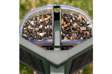 Image of FeatherSnap Scout Version 1 Bird Feeder, Clear/Green, Small, FSBF001