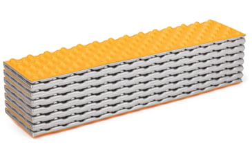 Image of Featherstone Outdoor EL Cordion Ultralight Closed Cell Foam Sleeping Pad, Regular, Marigold, ELCORD-R