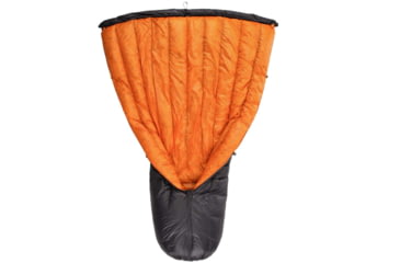 Image of Featherstone Outdoor Moondance 25 Top Quilt Sleeping Bag Alternative, Regular/Regular, Grey/Orange, MOONTQ-850R Orange/Grey