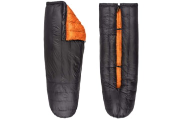 Image of Featherstone Outdoor Moondance 25 Top Quilt Sleeping Bag Alternative, Regular/Regular, Grey/Orange, MOONTQ-850R Orange/Grey