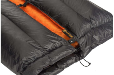 Image of Featherstone Outdoor Moondance 25 Top Quilt Sleeping Bag Alternative, Regular/Regular, Grey/Orange, MOONTQ-850R Orange/Grey