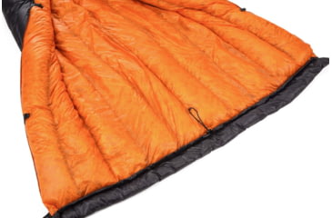 Image of Featherstone Outdoor Moondance 25 Top Quilt Sleeping Bag Alternative, Regular/Regular, Grey/Orange, MOONTQ-850R Orange/Grey