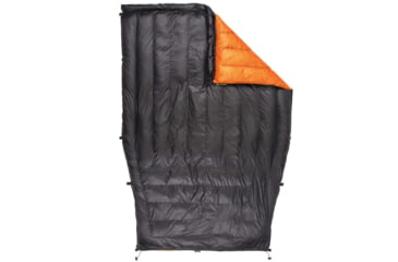 Image of Featherstone Outdoor Moondance 25 Top Quilt Sleeping Bag Alternative, Regular/Regular, Grey/Orange, MOONTQ-850R Orange/Grey