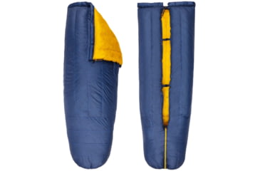 Image of Featherstone Outdoor Moondance 25 Top Quilt Sleeping Bag Alternative, Regular/Regular, Navy/Marigold, MOONTQ-850R Navy/Gold