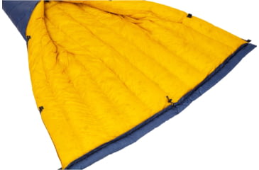 Image of Featherstone Outdoor Moondance 25 Top Quilt Sleeping Bag Alternative, Regular/Regular, Navy/Marigold, MOONTQ-850R Navy/Gold