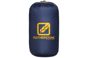 Image of Featherstone Outdoor Moondance 25 Top Quilt Sleeping Bag Alternative, Regular/Regular, Navy/Marigold, MOONTQ-850R Navy/Gold