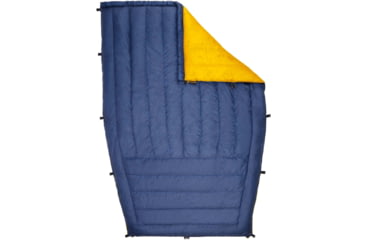 Image of Featherstone Outdoor Moondance 25 Top Quilt Sleeping Bag Alternative, Regular/Regular, Navy/Marigold, MOONTQ-850R Navy/Gold