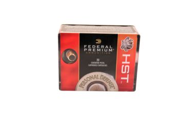 Image of Federal Premium Personal Defense HST 45 Auto 230 Grain Jacketed Hollow Point Brass Cased Centerfire Pistol Ammo, 20 Rounds, P45HST2S