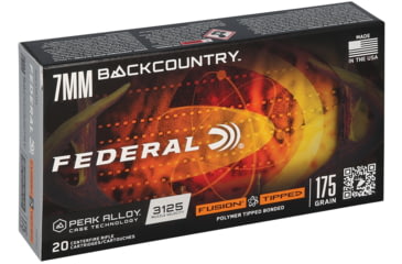 Image of Federal 7mm Backcountry 175 Grain Fusion Tipped Peak Alloy Rifle Ammo, 20 Rounds, F7BCTFS2