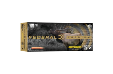 Image of Federal 7mm PRC 195 Grain Berger Elite Hunter Rifle Ammo, 20 Rounds, P7PRCBH1