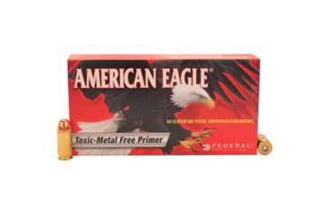 Image of Federal Premium American Eagle Indoor Range Training 45 Auto 230 Grain Full Metal Jacket Brass Centerfire Pistol Ammo, 50 Rounds, AE45N1