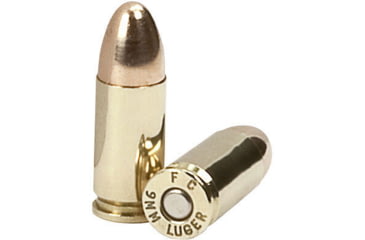 Image of Federal AE 9mm Luger 115 Grain FMJ Brass Cased Centerfire Pistol Ammo, 50 Rounds, FEDEAE9DP