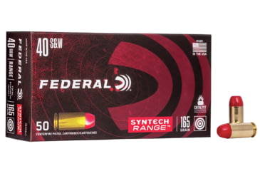 Image of Federal Premium American Eagle Syntech 10mm Auto 205 Grain Total Syntech Jacket Flat Nose Brass Centerfire Pistol Ammo, 50 Rounds, AE10SJ1