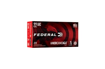 Image of Federal American Eagle .22 ARC 75 Grain Full Metal Jacket Boat Tail Brass Cased Rifle Ammunition, 20 Rounds, AE22ARC1