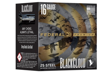 Image of Federal Black Cloud FS Steel 16 Gauge 7/8oz 2 3/4in Shotgun Ammo, 4 Shot, 25 Rounds, PWBX167 4