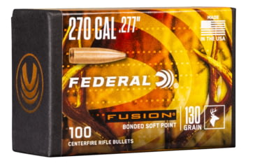 Image of Federal Premium FB277F2 Fusion Component 270 Caliber .277 130 GR Fusion Soft Point 100
