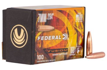Image of Federal Premium FB284F3 Fusion Component 7mm .284 160 GR Fusion Soft Point 100 Box