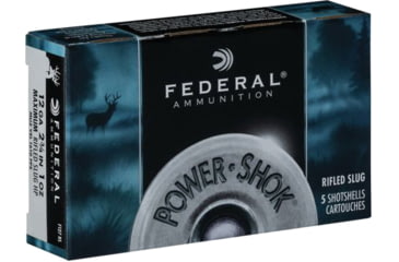 Image of Federal FC127RS Power-Shok 12 Gauge 2.75 1 Oz Rifled Hollow Point Slug Shot 5