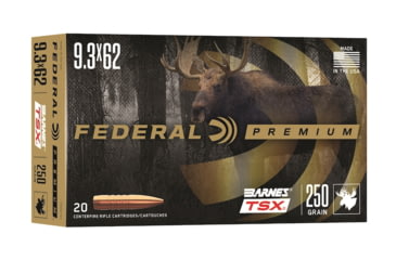 Image of Federal 9.3x62mm 250 Grain Hollow Point Brass Rifle Ammunition