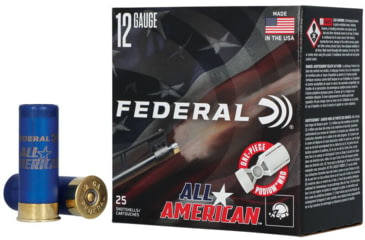Image of Federal FAA12HC8 All-American 12Gauge 2.75 1 1/8oz 8Shot 25 Per Box/10 Case
