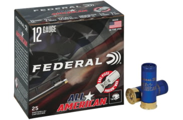 Image of Federal FAA12HC8 All-American 12Gauge 2.75 1 1/8oz 8Shot 25 Per Box/10 Case