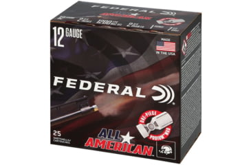 Image of Federal FAA12L175 All-American 12Gauge 2.75 1oz 7.5Shot 25 Per Box/10 Case