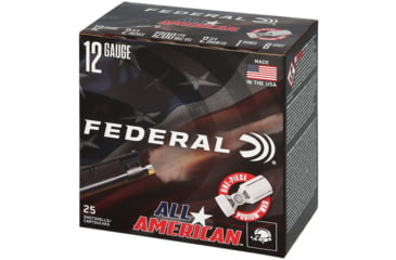Image of Federal FAA12L18 All-American 12Gauge 2.75 1oz 8Shot 25 Per Box/10 Case