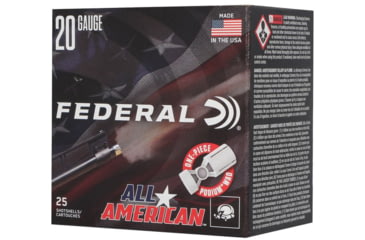 Image of Federal All American 20 Gauge 7/8oz 2 3/4in Shotgun Ammo, #7.5, 25 Rounds, FAA207.5