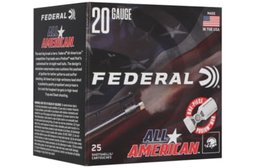 Image of Federal All American 20 Gauge 7/8oz 2-3/4in Shotgun Ammo, #7.5, 25 Rounds, FAA20 7.5